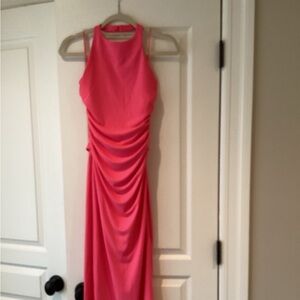 Zara new with tags backless dress. Hot pink